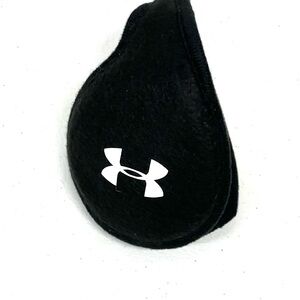 Under Armour Black and White Logo Ear Warmers